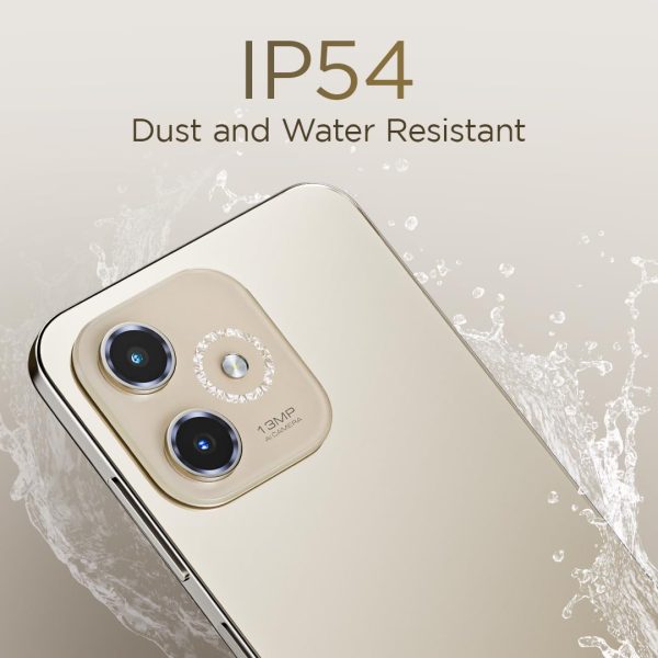Lava Shark 5G (Steller Gold, 4GB RAM, 64GB Storage) |Bigger 6.75" HD+ Notch Display | Octacore 5G Processor | 13 MP AI Camera |5000 mAh Battery| IP54 Rated Dust & Water Splash...