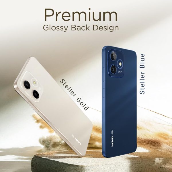 Lava Shark 5G (Steller Gold, 4GB RAM, 64GB Storage) |Bigger 6.75" HD+ Notch Display | Octacore 5G Processor | 13 MP AI Camera |5000 mAh Battery| IP54 Rated Dust & Water Splash...