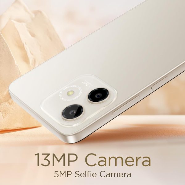 Lava Shark 5G (Steller Gold, 4GB RAM, 64GB Storage) |Bigger 6.75" HD+ Notch Display | Octacore 5G Processor | 13 MP AI Camera |5000 mAh Battery| IP54 Rated Dust & Water Splash...