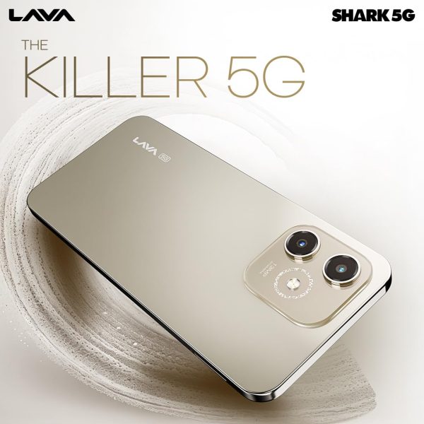 Lava Shark 5G (Steller Gold, 4GB RAM, 64GB Storage) |Bigger 6.75" HD+ Notch Display | Octacore 5G Processor | 13 MP AI Camera |5000 mAh Battery| IP54 Rated Dust & Water Splash...