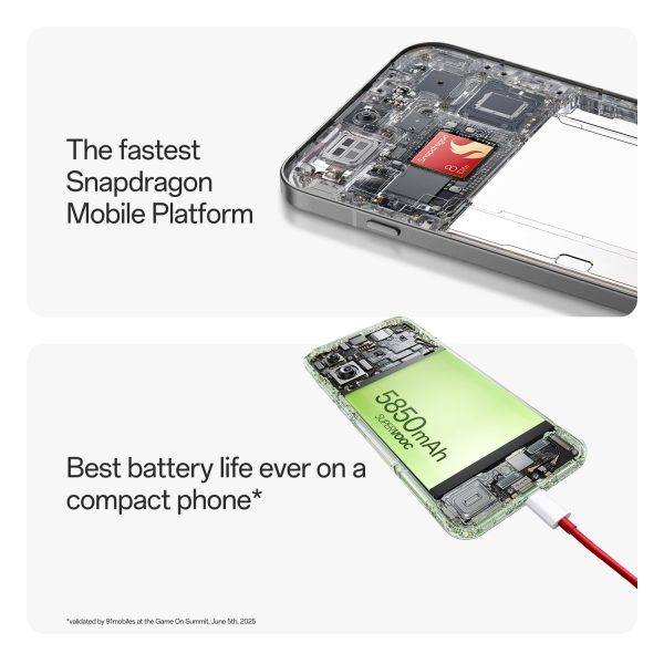 OnePlus 13s | Snapdragon® 8 Elite | Best Battery Life Ever on a Compact Phone | Lifetime Display Warranty | 12GB+512GB | Green Silk