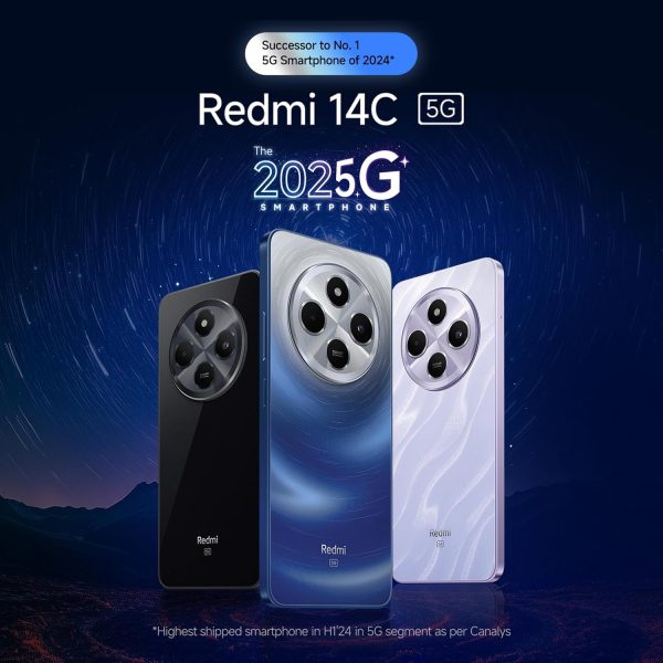 Redmi 14C 5G (Stardust Purple, 6GB RAM, 128GB Storage) | Superfast 4nm Snapdragon 4 Gen 2 | 120Hz 17.47cm (6.88”) Display | 5160mAh Battery | 50MP Dual Camera | Premium...