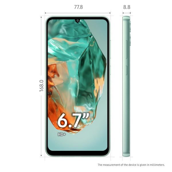 Samsung Galaxy M05 (Mint Green, 4GB RAM, 64 GB Storage) | 50MP Dual Camera | Bigger 6.7" HD+ Display | 5000mAh Battery | 25W Fast Charging | 2 Gen OS Upgrade & 4 Year Security...