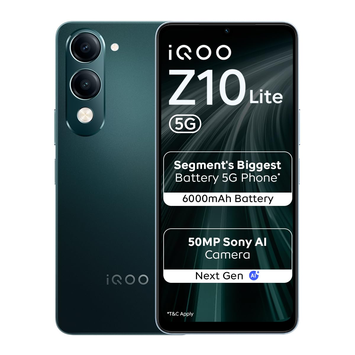Iqoo Z10 Lite 5G (Cyber Green 2026, 4Gb Ram, 128Gb Storage) | Dimensity 6300 5G Processor | 50Mp Sony Ai Camera | 6000 Mah Battery | Ip64 Rated &Amp; Military Grade Shock-Resistance* 1 Iqoo Z10 Lite 5G (Cyber Green 2026, 4Gb Ram, 128Gb Storage) | Dimensity 6300 5G Processor | 50Mp Sony Ai Camera | 6000 Mah Battery | Ip64 Rated &Amp; Military Grade Shock-Resistance*