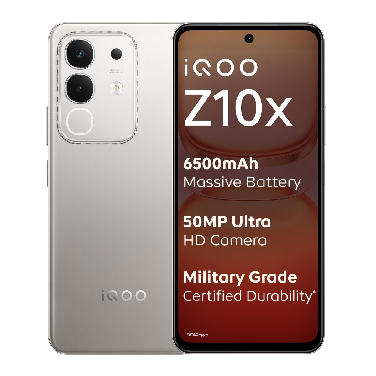 Iqoo Z10X 5G (Titanium, 6Gb Ram, 128Gb Storage) | 6500 Mah Large Capacity Battery | Dimensity 7300 Processor | Military-Grade Durability 1 Iqoo Z10X 5G (Titanium, 6Gb Ram, 128Gb Storage) | 6500 Mah Large Capacity Battery | Dimensity 7300 Processor | Military-Grade Durability
