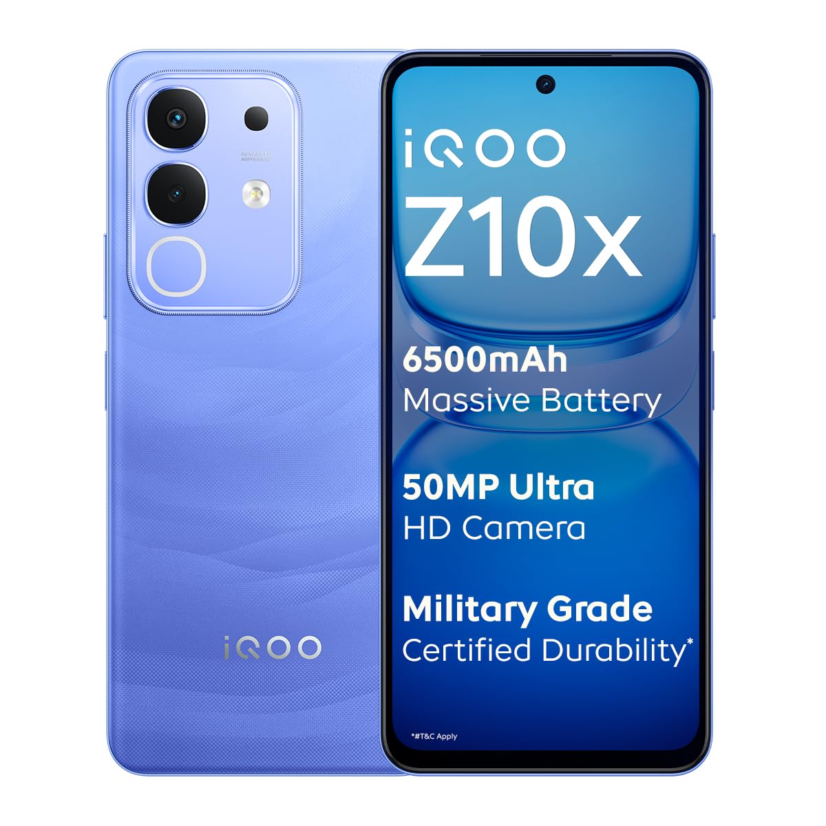 Iqoo Z10X 5G (Ultramarine, 8Gb Ram, 256Gb Storage) | 6500 Mah Large Capacity Battery | Dimensity 7300 Processor | Military-Grade Durability 1 Iqoo Z10X 5G (Ultramarine, 8Gb Ram, 128Gb Storage) | 6500 Mah Large Capacity Battery | Dimensity 7300 Processor | Military-Grade Durability