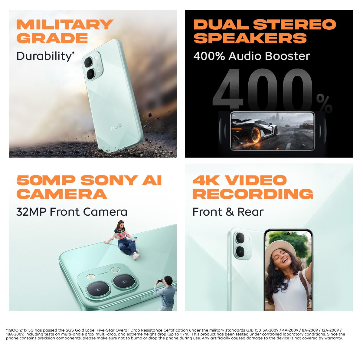 Iqoo Z11X 5G (Prismatic Green, 8Gb Ram, 128 Gb Storage) | Dimensity 7400-Turbo Processor | 7200 Mah Battery | 4K Video Recording Front &Amp; Back | Ip68 &Amp; Ip69+ | Powered By Originos 6 7 Iqoo Z11X 5G (Prismatic Green, 8Gb Ram, 128 Gb Storage) | Dimensity 7400-Turbo Processor | 7200 Mah Battery | 4K Video Recording Front &Amp; Back | Ip68 &Amp; Ip69+ | Powered By Originos 6