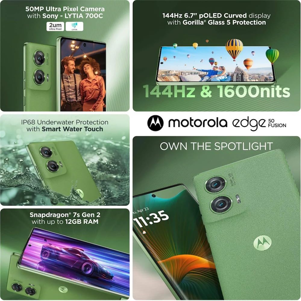 Motorola Edge 50 Fusion Tg (Forest Green, 12Gb Ram + 256Gb Storage) 2 Motorola Edge 50 Fusion Tg (Forest Green, 12Gb Ram + 256Gb Storage)