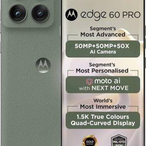 Motorola Edge 60 Pro 5G (Pantone Shadow, 8GB RAM, 256GB Storage)