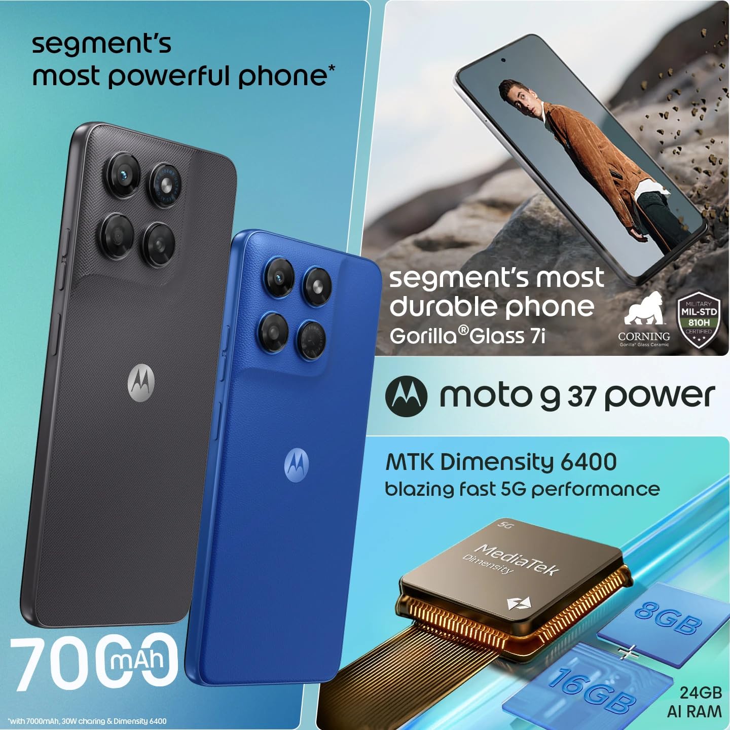 Motorola G37 Power (Pantone Impenetrable, 4Gb Ram, 64Gb Storage) | Mediatek Dimensity 6400 Octa-Core Processor | 50Mp Ai Rear Camera | 8Mp Front Camera | 6.66-Inch Hd+ 120Hz... 4 Motorola G37 Power (Pantone Impenetrable, 4Gb Ram, 64Gb Storage) | Mediatek Dimensity 6400 Octa-Core Processor | 50Mp Ai Rear Camera | 8Mp Front Camera | 6.66-Inch Hd+ 120Hz...