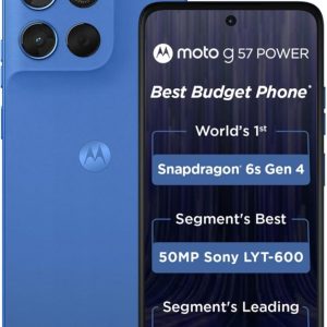 Motorola G57 Power 5G (Regatta, 8GB RAM, 128GB Storage) | Snapdragon 6s Gen 4 Processor | 6.72" FHD+ Display | 50MP LYT-600 + 8MP Ultrawide | 8MP Selfie Camera | 7000mAh...