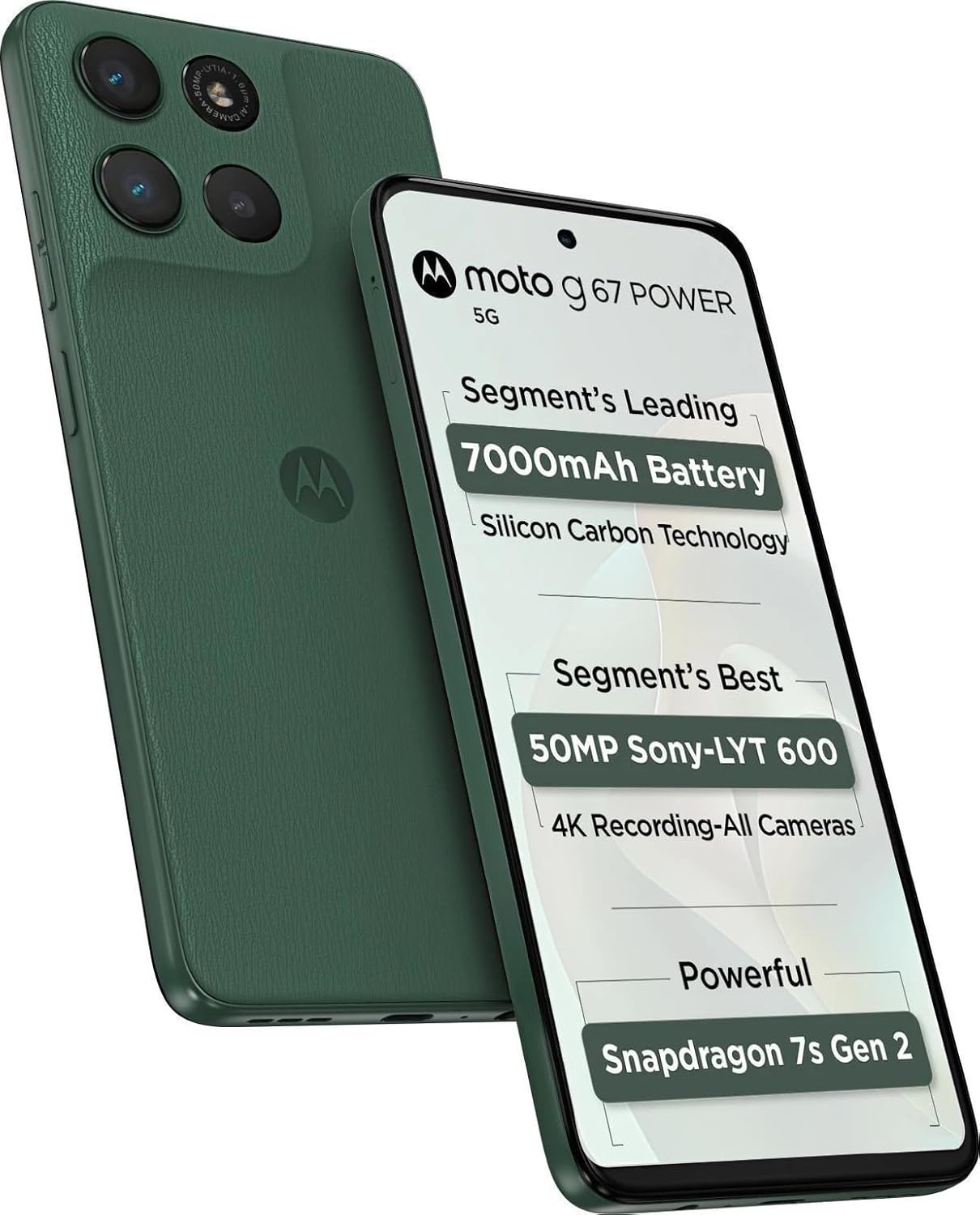 Motorola G67 Power 5G (Pantone Cilantro, 256 Gb) (12 Gb Ram) 3 Motorola G67 Power 5G (Pantone Cilantro, 256 Gb) (12 Gb Ram)