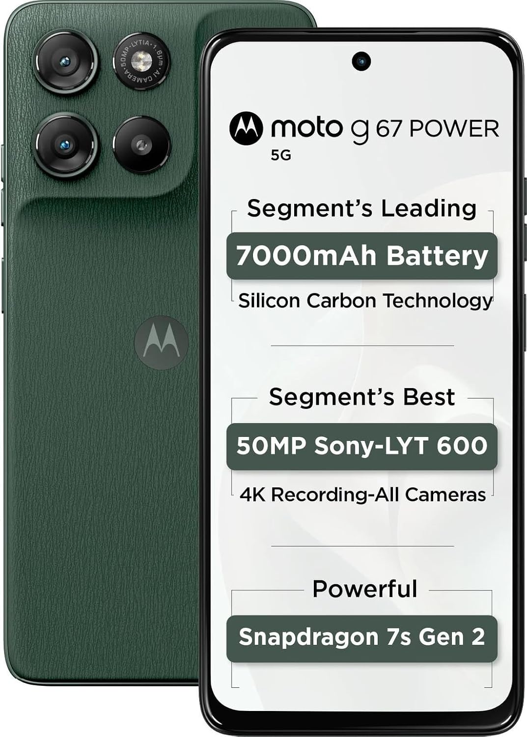 Motorola G67 Power 5G (Pantone Cilantro, 256 Gb) (12 Gb Ram) 1 Motorola G67 Power 5G (Pantone Cilantro, 256 Gb) (12 Gb Ram)
