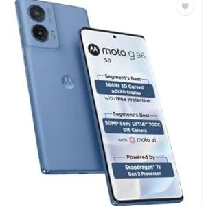 Motorola G96 144Hz 3D Curved pOLED (ASHLEIGHBLUE, 8GB RAM, 128GB Storage)