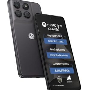 Motorola Moto g37 Power 5G (Pantone Impenetrable, 128GB Storage, 8GB RAM) | 6.67-inch HD+ 120Hz Display | Dimensity 6400 | 50MP Camera | 7000mAh Battery | 30W Charging