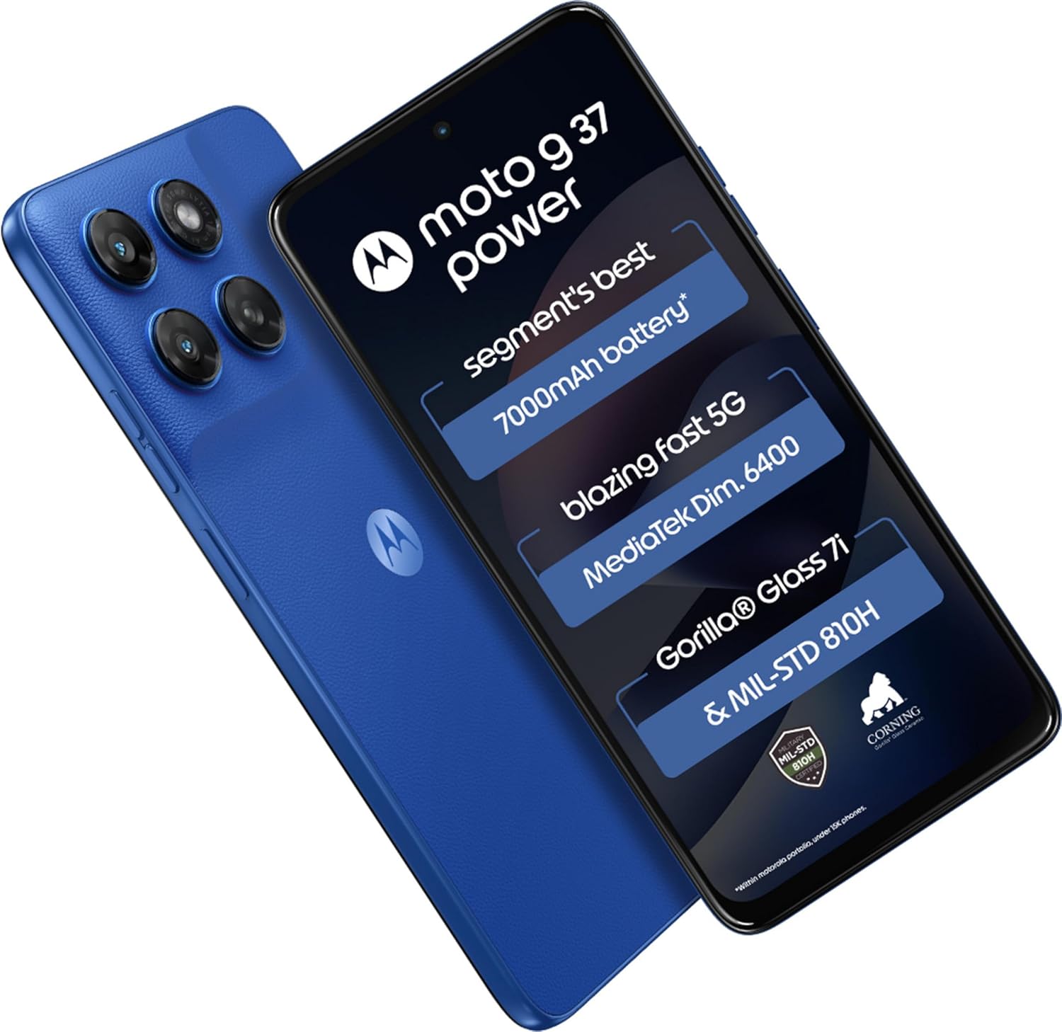 Motorola Moto G37 Power 5G (Pantone Nautical Blue, 128Gb Storage, 8Gb Ram) | 6.67-Inch Hd+ 120Hz Display | Dimensity 6400 | 50Mp Camera | 7000Mah Battery | 30W Charging 3 Motorola Moto G37 Power 5G (Pantone Nautical Blue, 128Gb Storage, 8Gb Ram) | 6.67-Inch Hd+ 120Hz Display | Dimensity 6400 | 50Mp Camera | 7000Mah Battery | 30W Charging