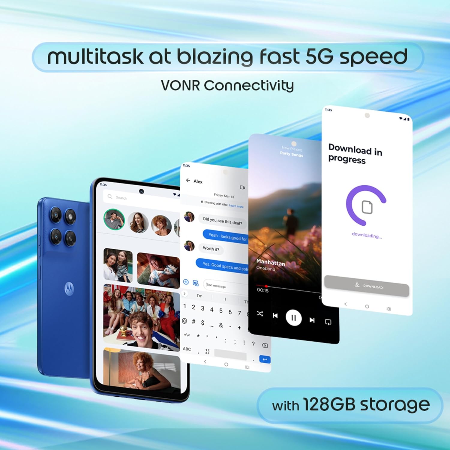 Motorola Moto G37 Power 5G (Pantone Nautical Blue, 128Gb Storage, 8Gb Ram) | 6.67-Inch Hd+ 120Hz Display | Dimensity 6400 | 50Mp Camera | 7000Mah Battery | 30W Charging 8 Motorola Moto G37 Power 5G (Pantone Nautical Blue, 128Gb Storage, 8Gb Ram) | 6.67-Inch Hd+ 120Hz Display | Dimensity 6400 | 50Mp Camera | 7000Mah Battery | 30W Charging