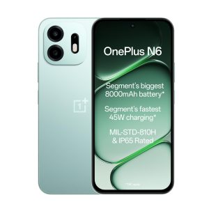 OnePlus N6 | 4GB+128GB | Fresh Mint | Segment's Biggest 8000mAh Battery | Segment's Fastest 45W Charging | Smooth 120Hz Display | 50MP Camera | Military-Grade Durability