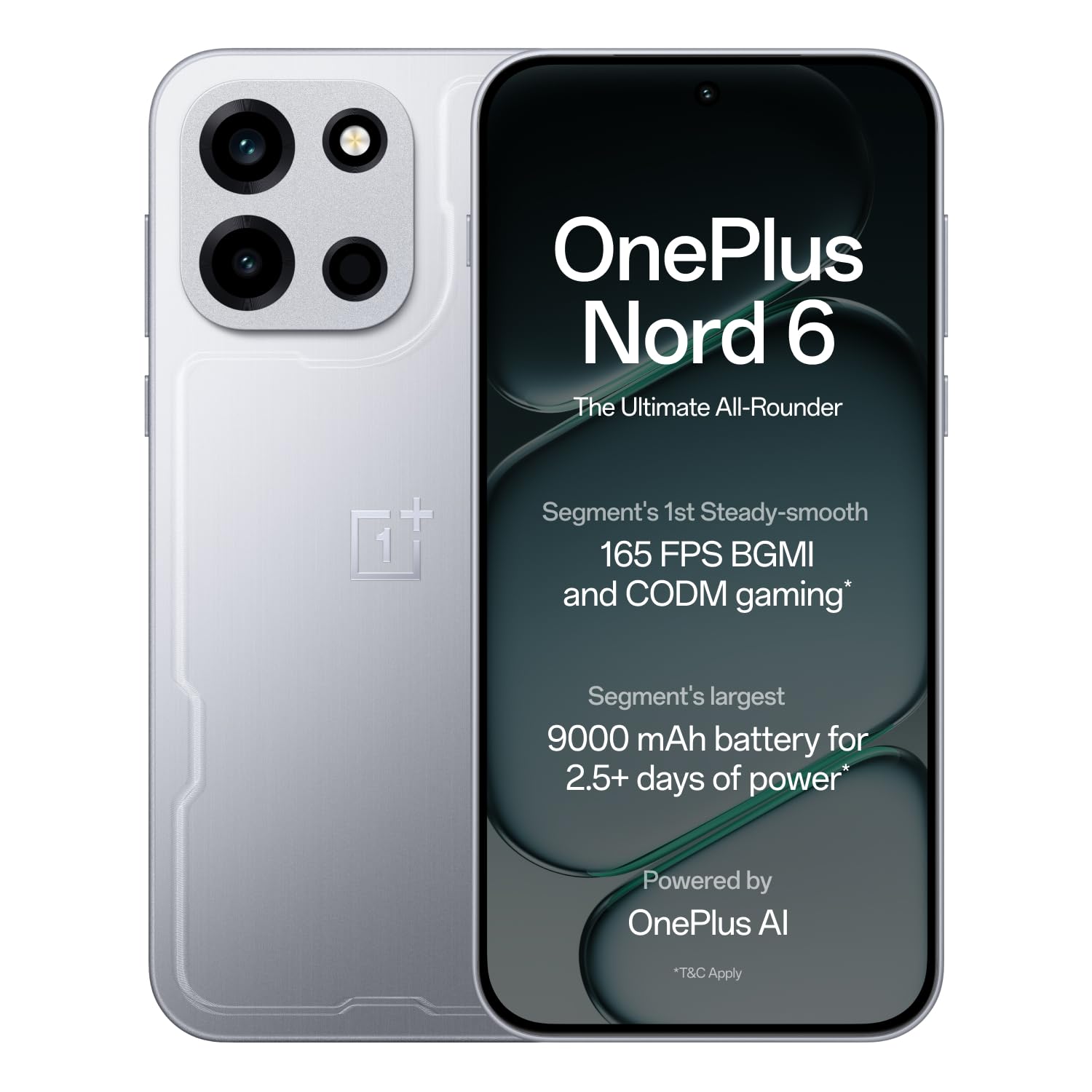 Oneplus Nord 6 | 12Gb+256Gb | Quick Silver | Snapdragon 8S Gen 4 | Segment'S First Stable 165Fps Gaming | Segment'S Largest 9000Mah Battery | Most Complete Ip Rating |... 1 Oneplus Nord 6 | 12Gb+256Gb | Quick Silver | Snapdragon 8S Gen 4 | Segment'S First Stable 165Fps Gaming | Segment'S Largest 9000Mah Battery | Most Complete Ip Rating |...