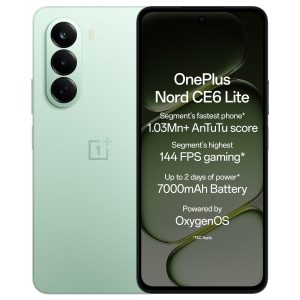 OnePlus Nord CE6 Lite | 8GB+128GB | Vivid Mint | Segment's Fastest Dimensity 7400 Apex Processor | 7000mAh Battery | Segment's Highest 144Hz Refresh Rate | 50MP Main Camera, 4K...