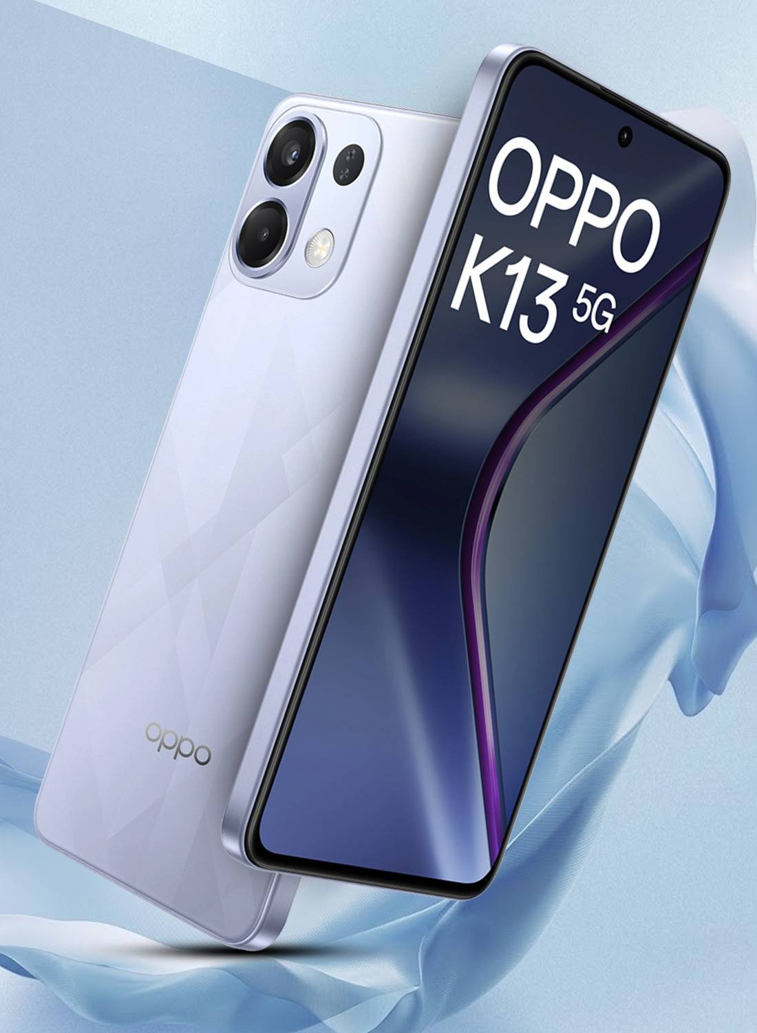 Oppo K13 5G With 7000Mah And 80W Supervooc Charger In-The-Box (Icy Purple, 128 Gb) 1 Oppo K13 5G With 7000Mah And 80W Supervooc Charger In-The-Box (Icy Purple, 128 Gb)