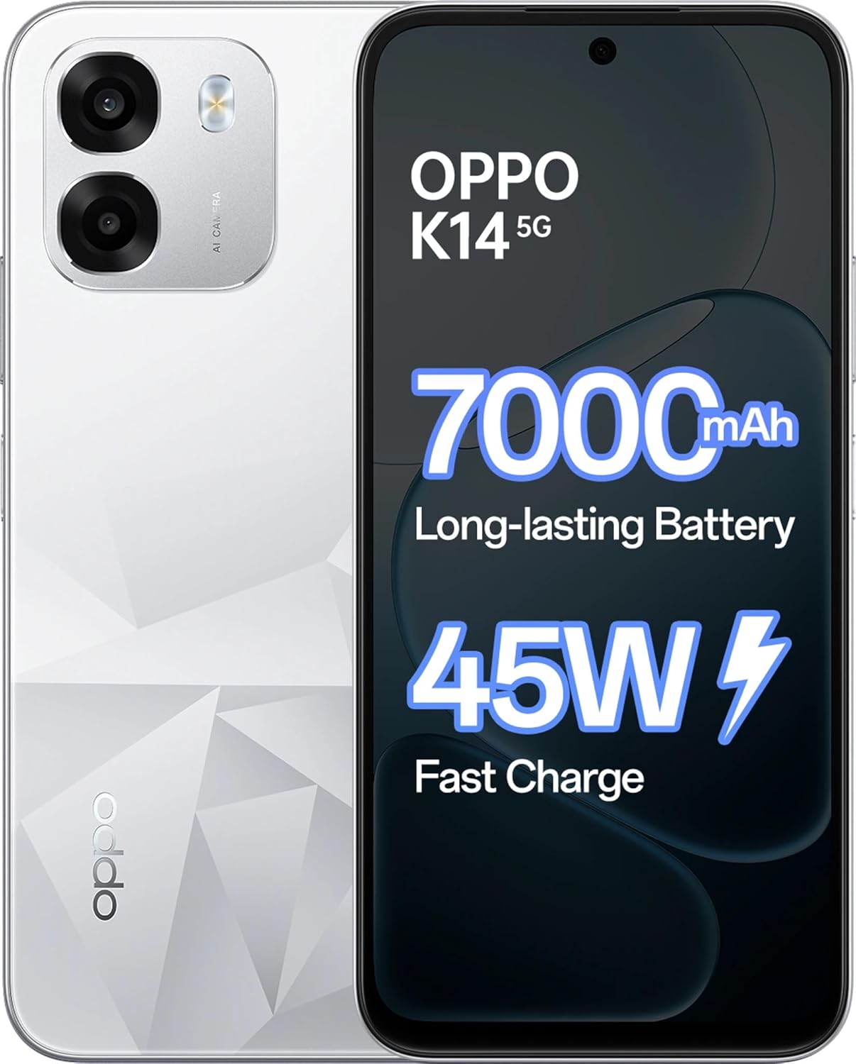 Oppo K14 5G (Prism White, 256 Gb) (8 Gb Ram) 1 Oppo K14 5G (Prism White, 256 Gb) (8 Gb Ram)