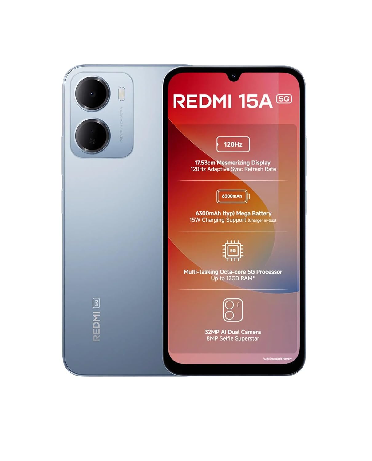 Redmi 15A 5G Awesome Blue 4Gb Ram 128Gb Rom 1 Redmi 15A 5G Awesome Blue 4Gb Ram 128Gb Rom