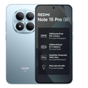 REDMI Note 15 Pro 5G (Mirage Blue, 8GB+256GB) | 200MasterPixel OIS Camera | Dimensity 7400-Ultra | 17.3cm CrystalRes AMOLED Screen | IP66/68/69/69K | Mega 6580mAh Si/C Battery |...