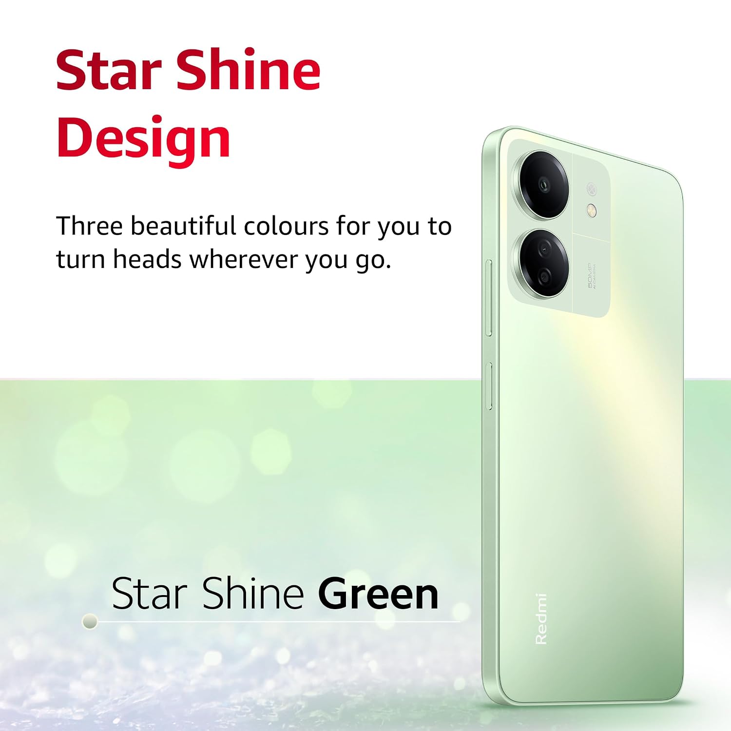 Xiaomi Redmi 13C (Starshine Green, 8Gb Ram, 256Gb Storage) | Mediatek Helio G85 | 90Hz Display | 50Mp Ai Triple Camera 2 Xiaomi Redmi 13C (Starshine Green, 8Gb Ram, 256Gb Storage) | Powered By 4G Mediatek Helio G85 | 90Hz Display | 50Mp Ai Triple Camera
